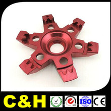 China de fábrica de aluminio CNC de mecanizado de piezas para la anodización